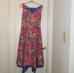 Vintage Flower Patterned Dress